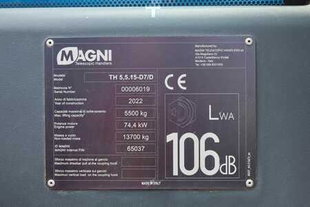 Wózki teleskopowe sztywne  Magni TH5,5.15-D7/D Diesel, 4x4x4 Drive, 5.5t Capacity, (6)
