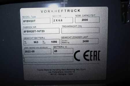 Dieselstapler - Toyota 8FBM20T Valid inspection, *Guarantee! Electric, 47 (12)
