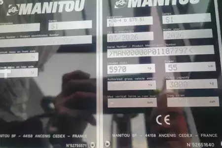 Terénní vysokozdvižný vozík  Manitou M30-4 D ST5 S1 EU Diesel, 4x4 Drive, 3t Capacity, (6)