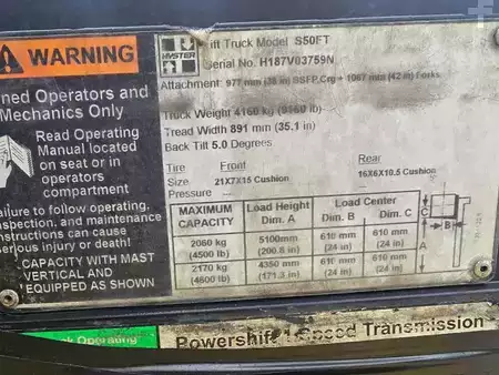 Propane Forklifts 2015  Hyster S50FT (9)