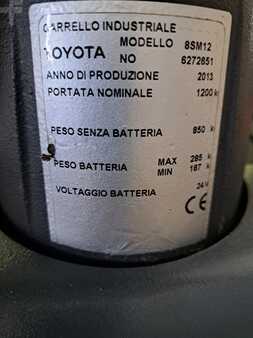 Apilador eléctrico 2013  Toyota 8SM12 (3)