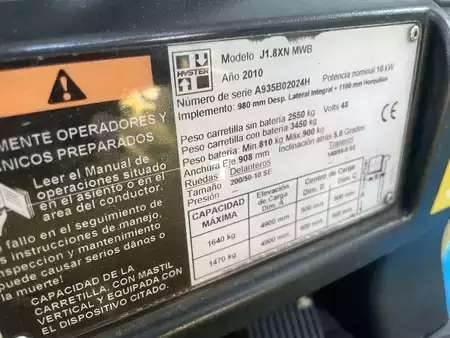 Sähkö - 4 pyör 2010  Hyster J1.8XN MWB (4)