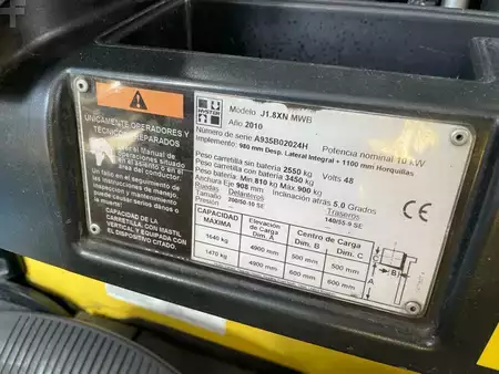 Sähkö - 4 pyör 2010  Hyster J1.8XN MWB (7)