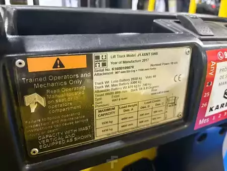 Elektryczne 3-kołowe 2017  Hyster J1.6XNT SWB (7)