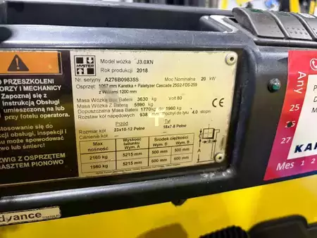 Sähkö - 4 pyör 2018  Hyster J3.0XN (11)