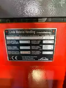 Apilador eléctrico 2008  Linde L10 (8)