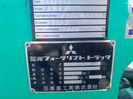 Carretilla elevadora GLP 1993  Mitsubishi FG14 (6)