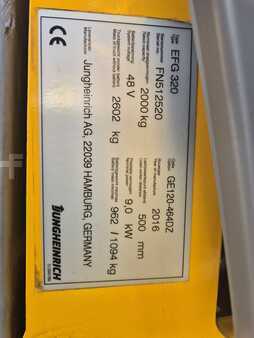 Elektro čtyřkolový VZV 2016  Jungheinrich EFG320 (9)