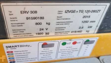 Apilador eléctrico 2015  Jungheinrich ERV 308 (13) 