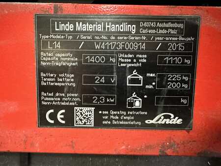 Pallet Stackers 2015  Linde L14 duplex 3,8m 2015y fully functional  (6)