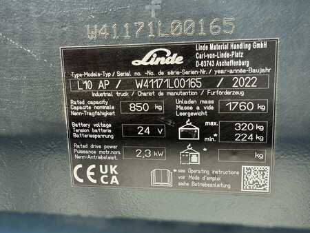 Pallet Stackers 2022  Linde L10 AC AP (8)