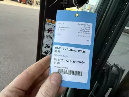 Elektro tříkolové VZV 2020  Yale ERP16VTSWB (8)