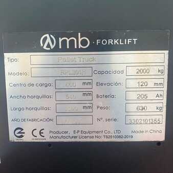 Låglyftare El 2022  MB Forklift RPL201H (5)