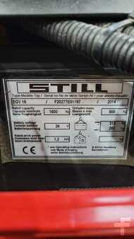 Ruční vysokozdvižný vozík 2014  Still EGV16NEWBATTERY (4)