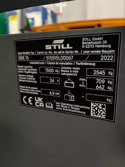 Eléctrica de 3 ruedas 2022  Still RXE-15 (1)