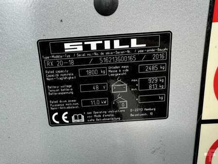 3-wiel elektrische heftrucks 2016  Still RX20-18 (5)
