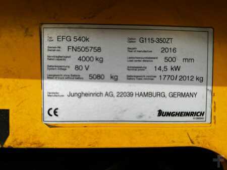 Elektro 4 Rad 2016  Jungheinrich EFG 540K Batterie 2022 (8)