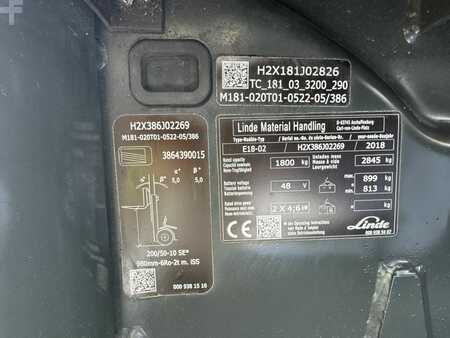 El Truck - 3-hjul 2018  Linde E18-02 386 (8)
