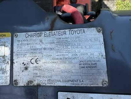 Eléctrico - 3 rodas 2006  Toyota 7FBEF20 (4)