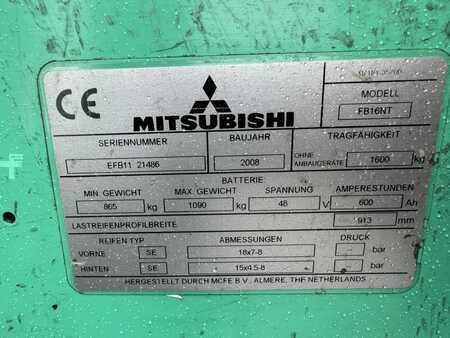 3-wiel elektrische heftrucks 2008  Mitsubishi FB16NT (4)