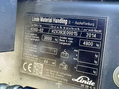 Diesel gaffeltruck 2014  Linde Linde 393 H30D-02 (2)