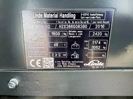 El truck - 4 hjulet 2016  Linde Linde E16PH-02 (9)