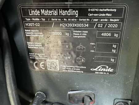 Gázüzemű targoncák 2020  Linde H30T EVO 393 2020 (7)