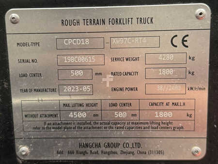 Diesel truck 2023  HC (Hangcha) CPCD18-XW97C-RT4 (7)