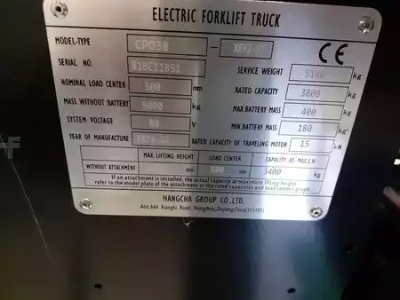 Eléctrica de 4 ruedas 2024  HC (Hangcha) CPD38-XEY2-SI (9)