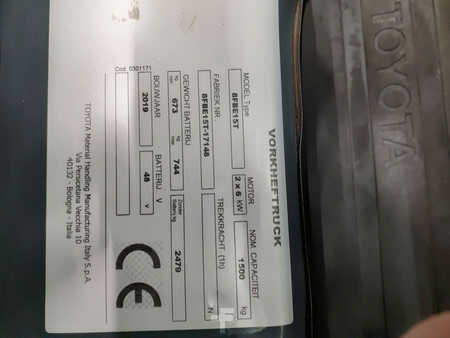 Elektromos 3 kerekű 2019  Toyota 8FBE15T (9)