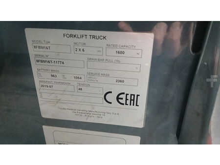 Elektro čtyřkolový VZV 2019  Toyota 8FBM16T (6)