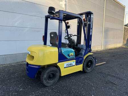 Diesel gaffeltruck 2004  Komatsu FD25T-14 (8)
