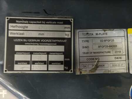 LPG VZV 2018  Toyota 02-8FGF25 (8)