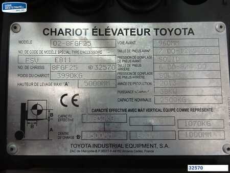Chariot élévateur gaz - Toyota 02-8FGF25 (7)