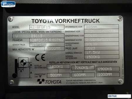 Empilhador diesel 2023  Toyota 40-8FDF15 (9)