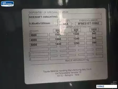 Elektryczne 3-kołowe 2024  Toyota 8FBES15T (8)