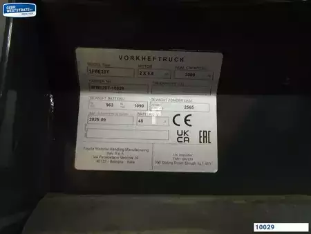 Elektro tříkolové VZV 2026  Toyota 9FBE20T (8)
