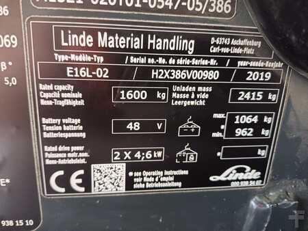 Elettrico 3 ruote 2019  Linde E16L-02 (13)