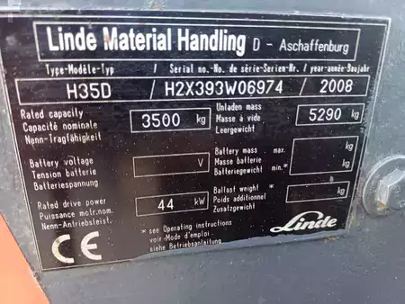 Diesel gaffeltruck 2008  Linde h35d (15)