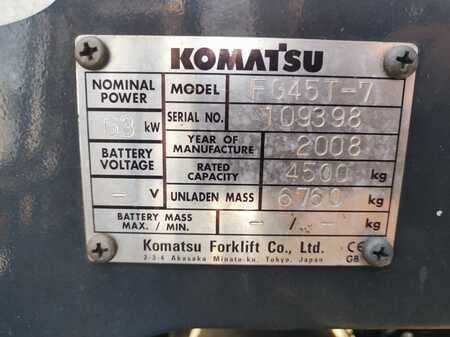 Gas gaffeltruck 2008  Komatsu FG45T-7 (8)