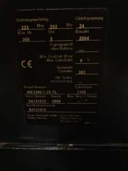 Apilador eléctrico 2004  Crown WE2300-1.25TL RAVAS UVV (4) 