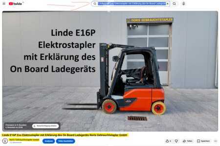 Elektro 4 Rad 2016  Linde E16P  mit Video on Board Ladegerät (14)