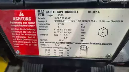 Carrelli elevatori GPL 1993  Hyster H6.00 XL mit Video (16)