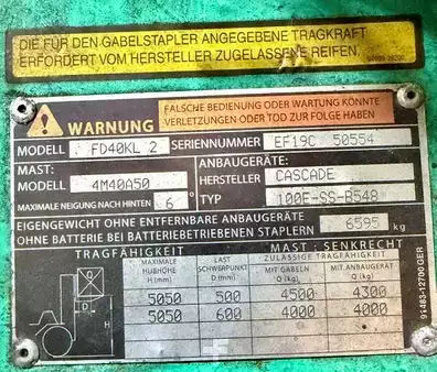 Dieselstapler 2007  Mitsubishi FD40KL 2 (8)