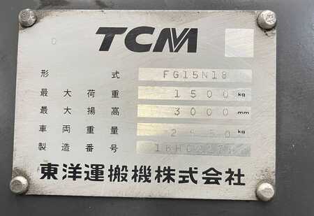 Eléctrica de 4 ruedas 1996  TCM FG15N-18 (10)