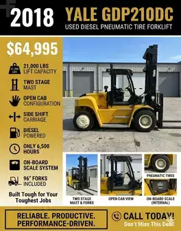 Diesel Forklifts 2018  Yale GDP210 (2)
