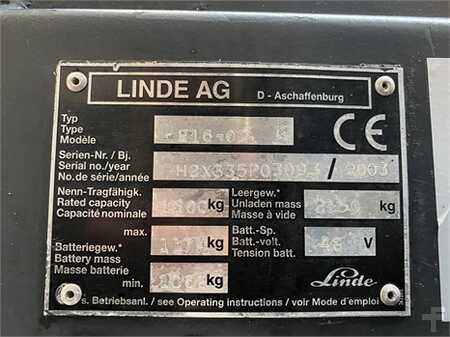 3-wiel elektrische heftrucks 2003  Linde E16-02 (7)