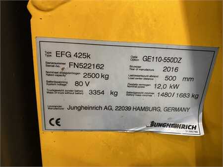 4-wiel elektrische heftrucks 2016  Jungheinrich EFG 425K (8)