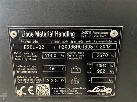 El Truck - 3-hjul 2017  Linde E20L-02 (8)