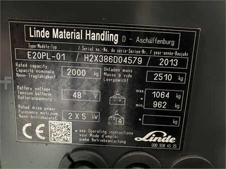 Carrelli elettrici 4 ruote 2013  Linde E20PL-02 (8)